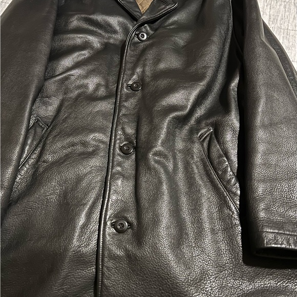 Wilsons Leather Black Trench Coat - Picture 11 of 14